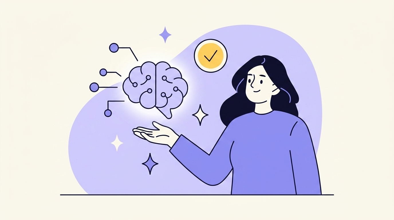 Artificial intelligence machine learning illustration
